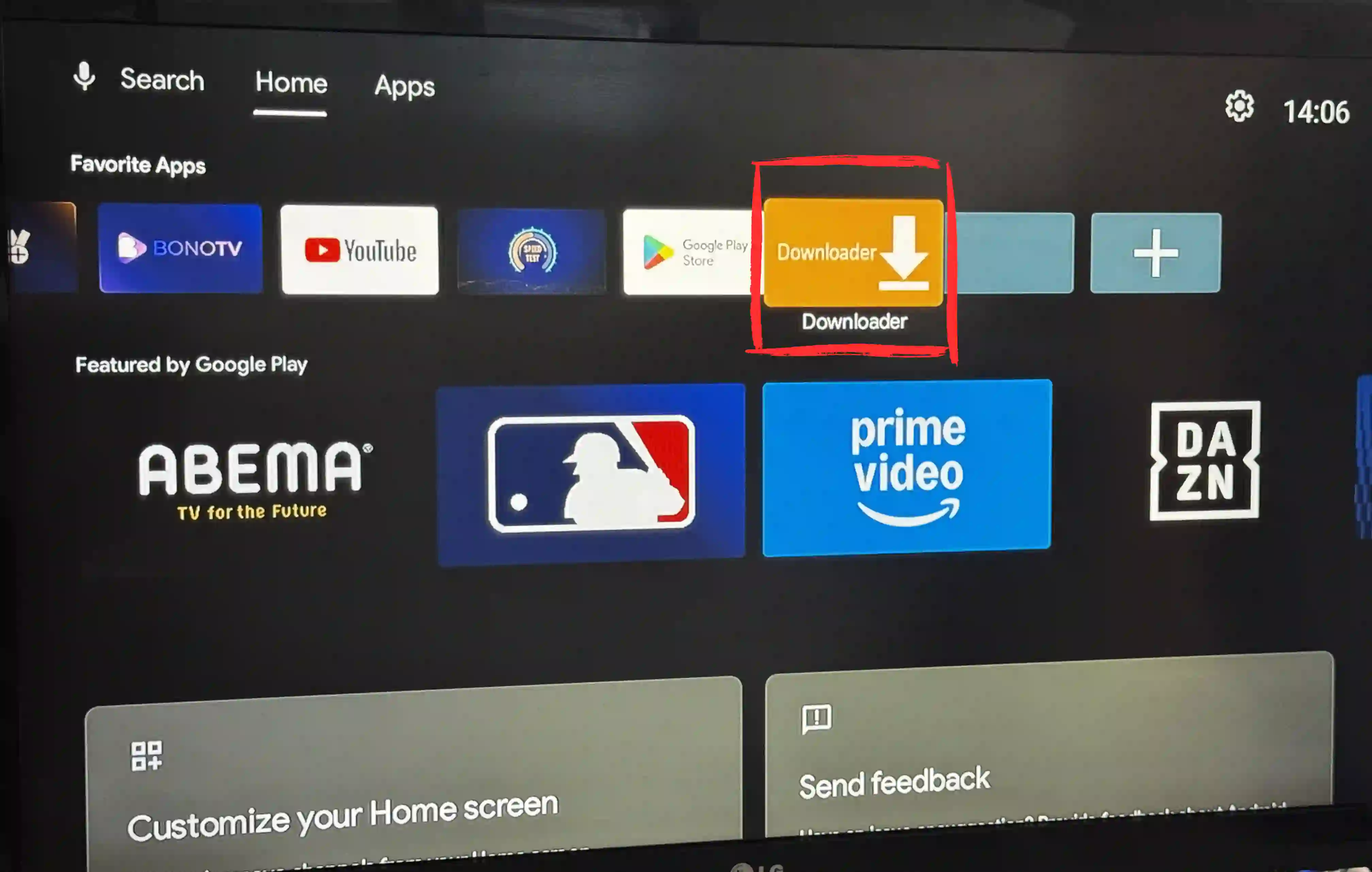 Install Downloader on Android TV box from Google Play