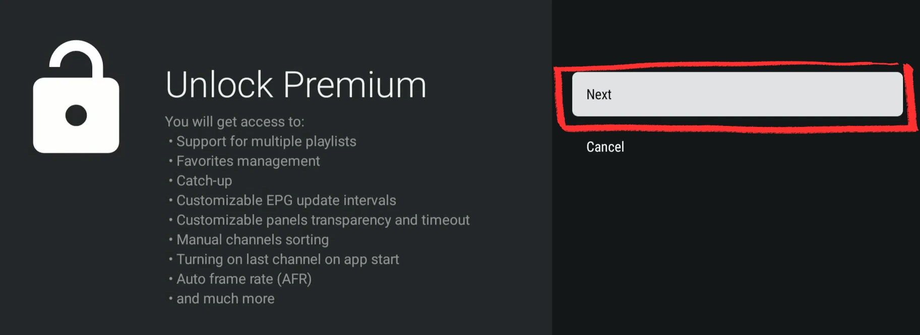 Activate TiviMate Premium on Fire Stick by signing in