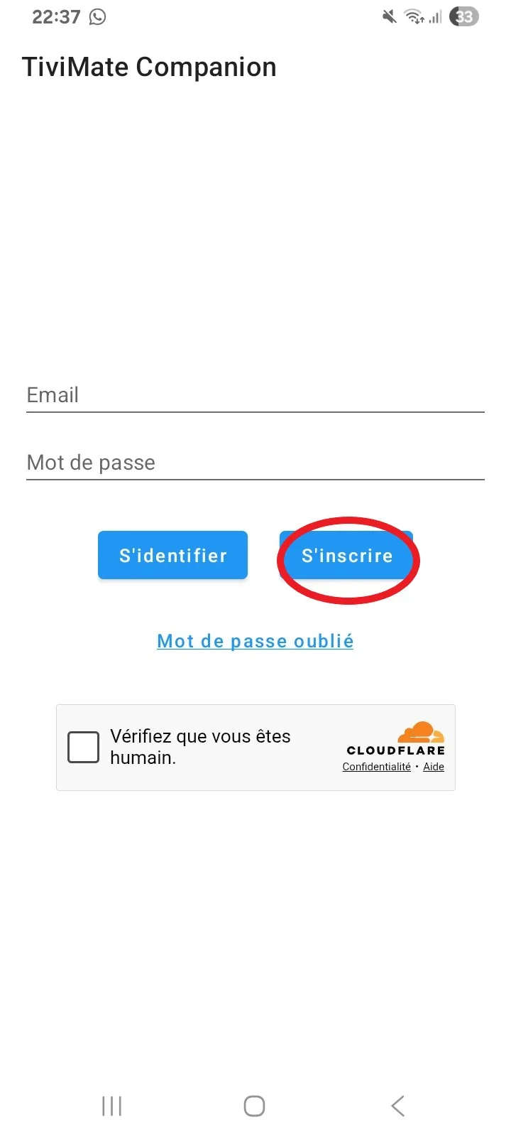 Create a TiviMate Companion account to activate TiviMate Premium